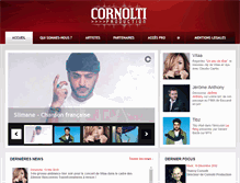 Tablet Screenshot of cornolti-production.com